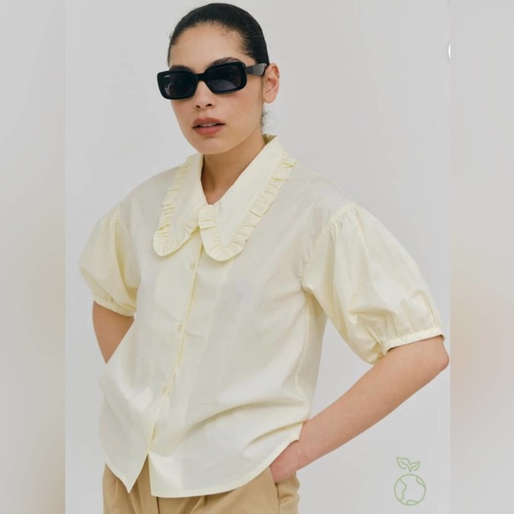 Birgitte Herskind Irie Puff Sleeve Peter Pan Collar Shirt